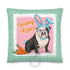 Bunny Kisses Throw Pillow