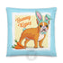 Bunny Kisses Throw Pillow