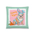 Bunny Kisses Throw Pillow