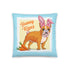 Bunny Kisses Throw Pillow