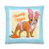Bunny Kisses Throw Pillow