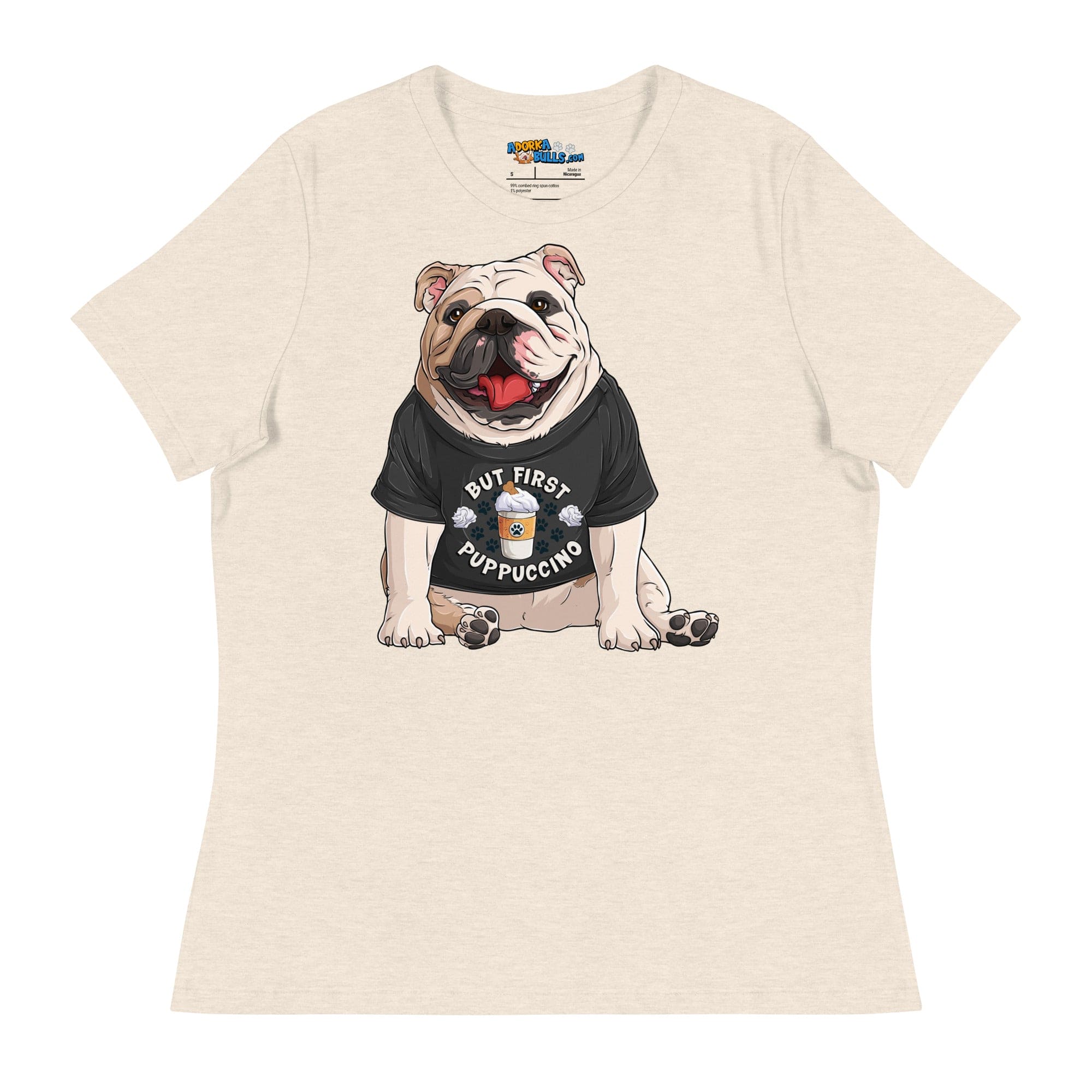 &quot;But First Puppucinno&quot; English Bulldog Women&