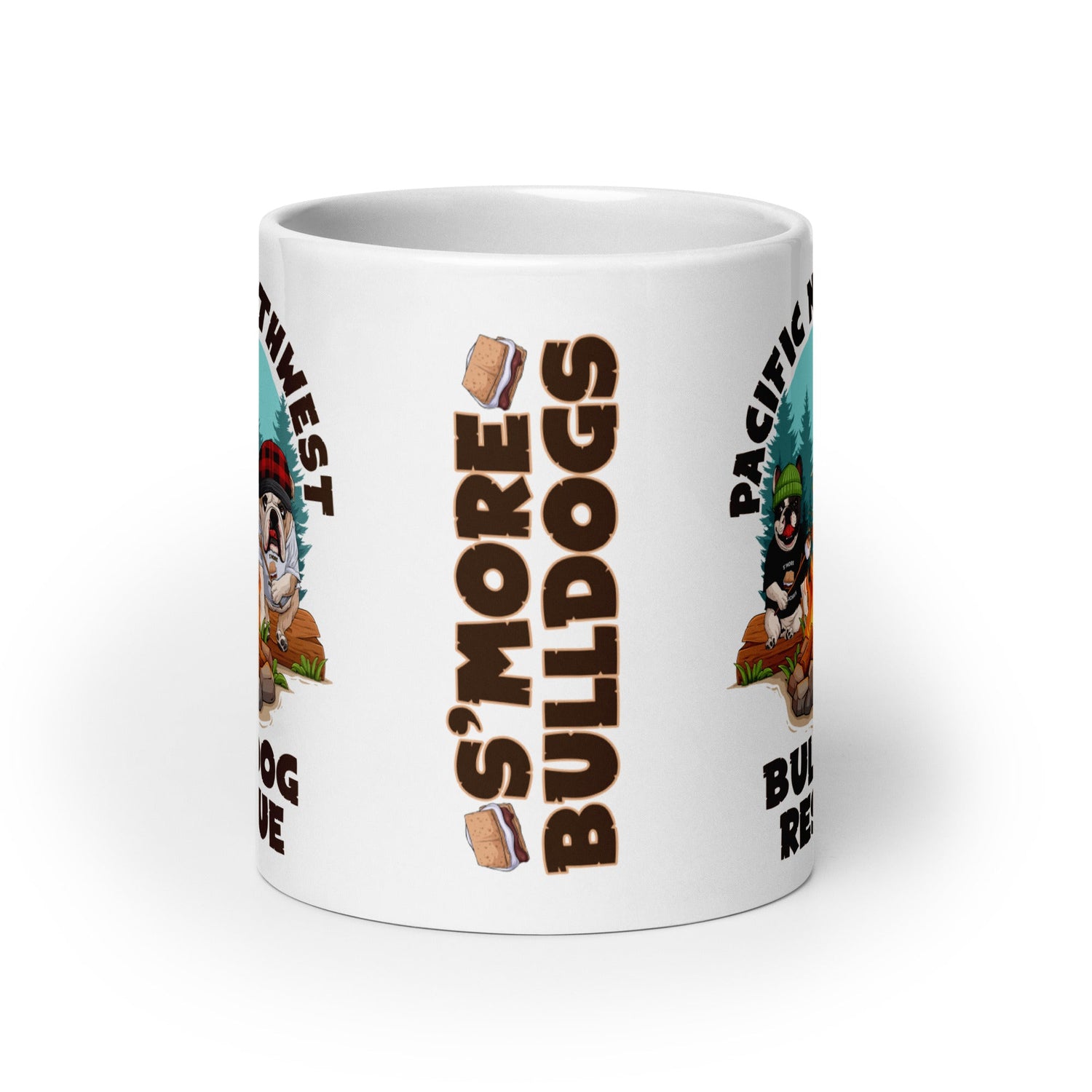 &quot;Campfire Bullies&quot; Pacific Northwest Bulldog Rescue Mug