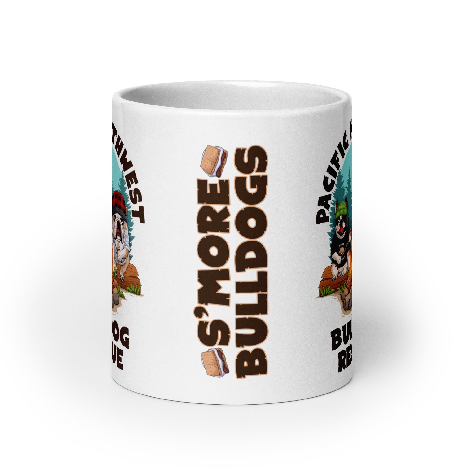 &quot;Campfire Bullies&quot; Pacific Northwest Bulldog Rescue Mug