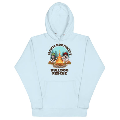 &quot;Campfire Bullies&quot; Pacific Northwest Bulldog Rescue Unisex Hoodie