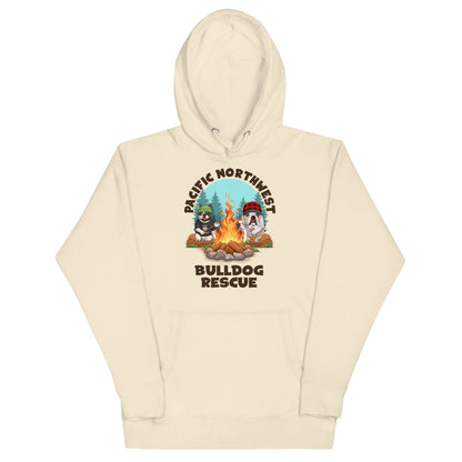 &quot;Campfire Bullies&quot; Pacific Northwest Bulldog Rescue Unisex Hoodie