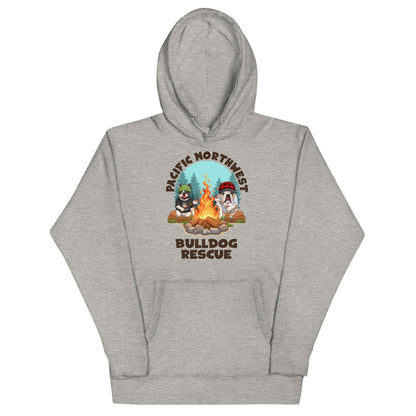 &quot;Campfire Bullies&quot; Pacific Northwest Bulldog Rescue Unisex Hoodie