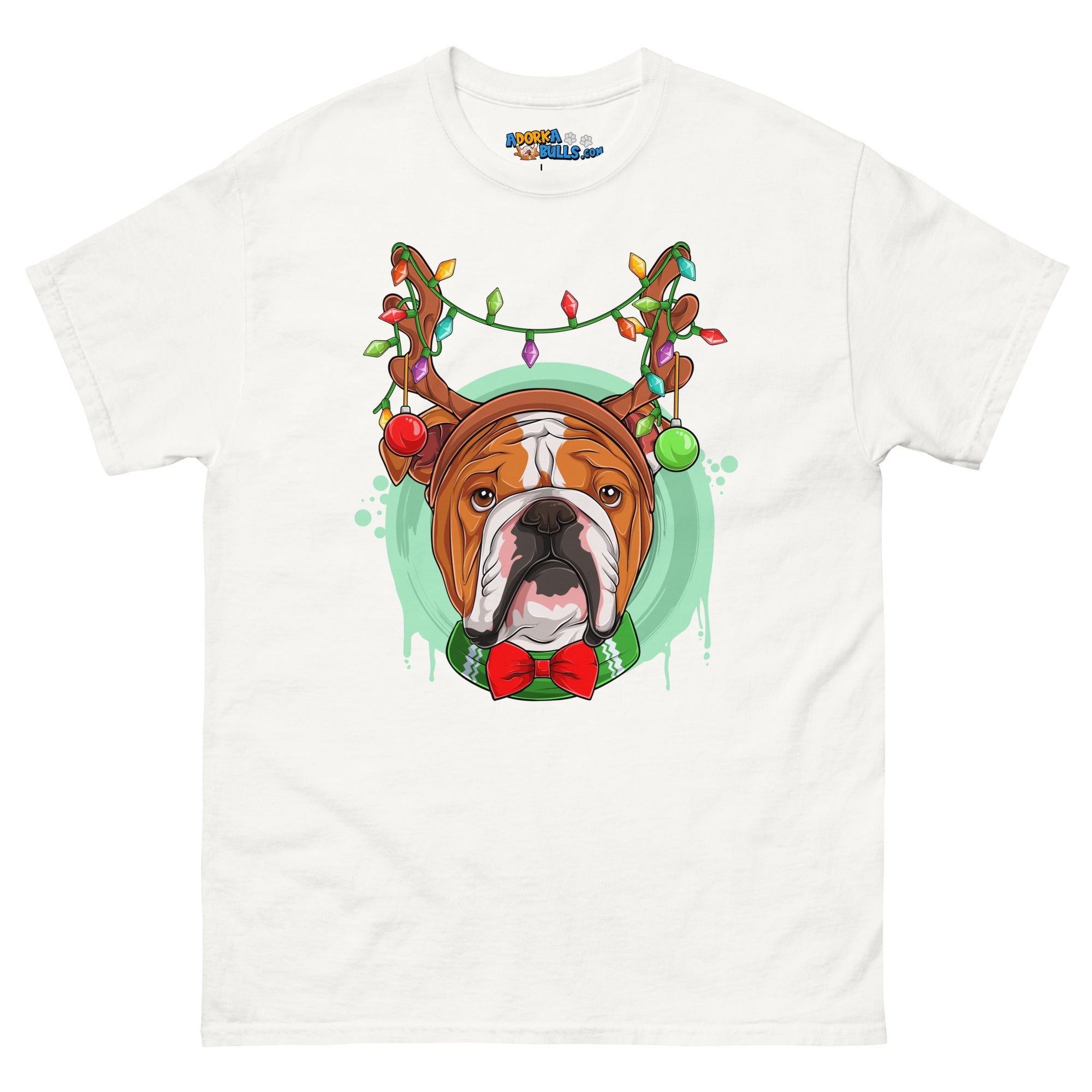 Christmas Lights + Antlers Men's Classic Tee