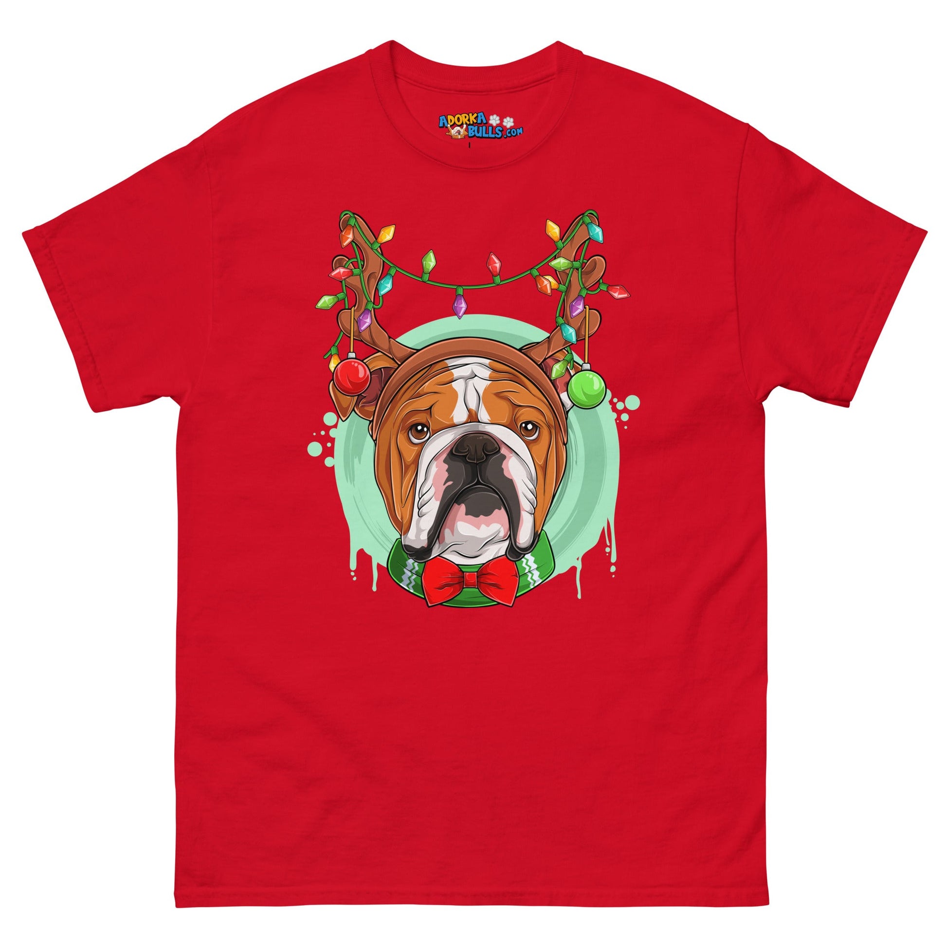 Christmas Lights + Antlers Men's Classic Tee