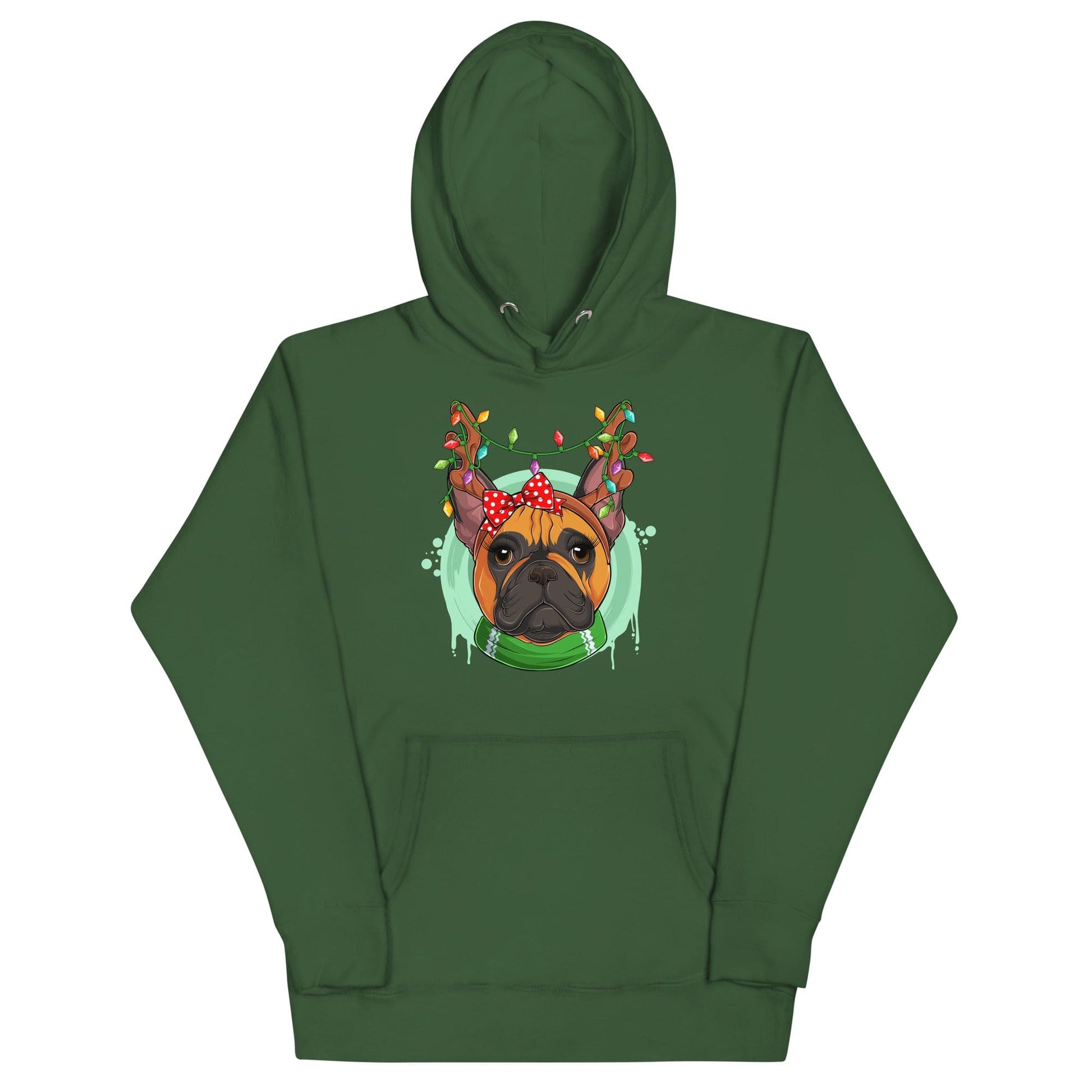 Christmas Lights + Antlers Unisex Hoodie