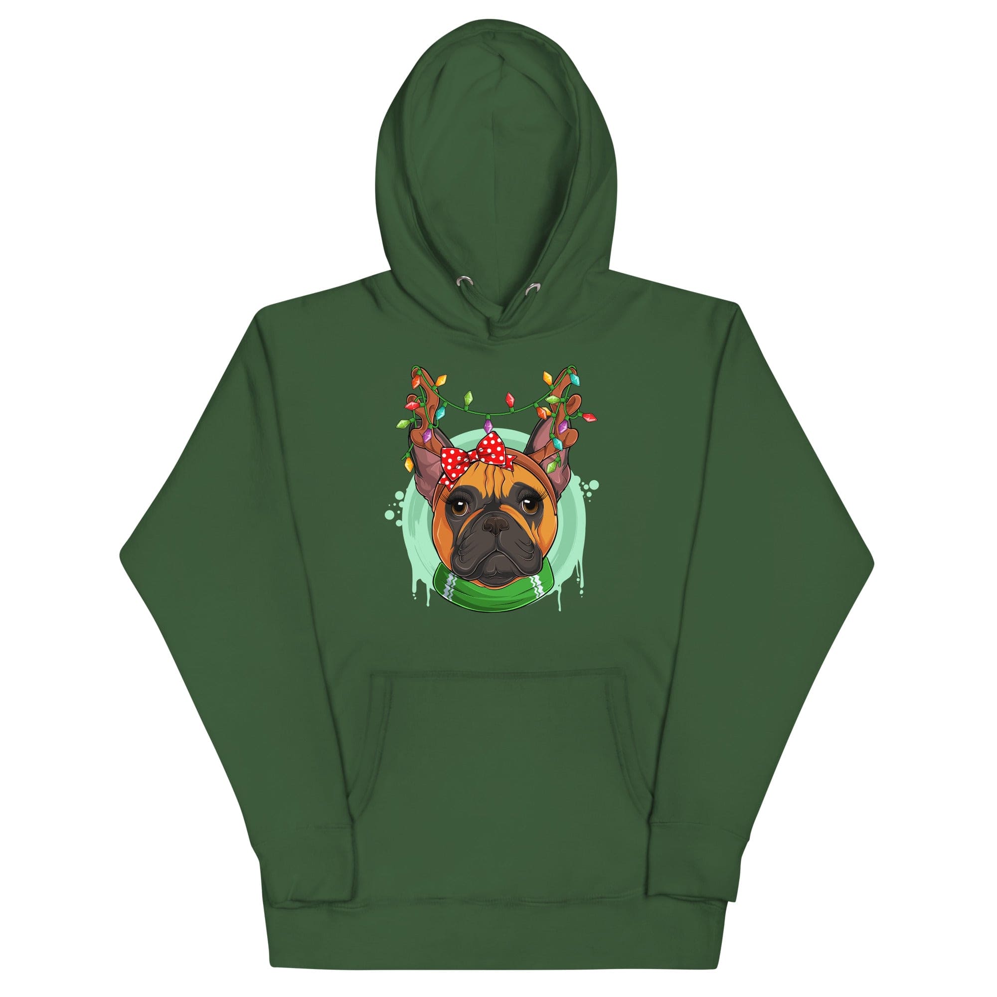 Christmas Lights + Antlers Unisex Hoodie