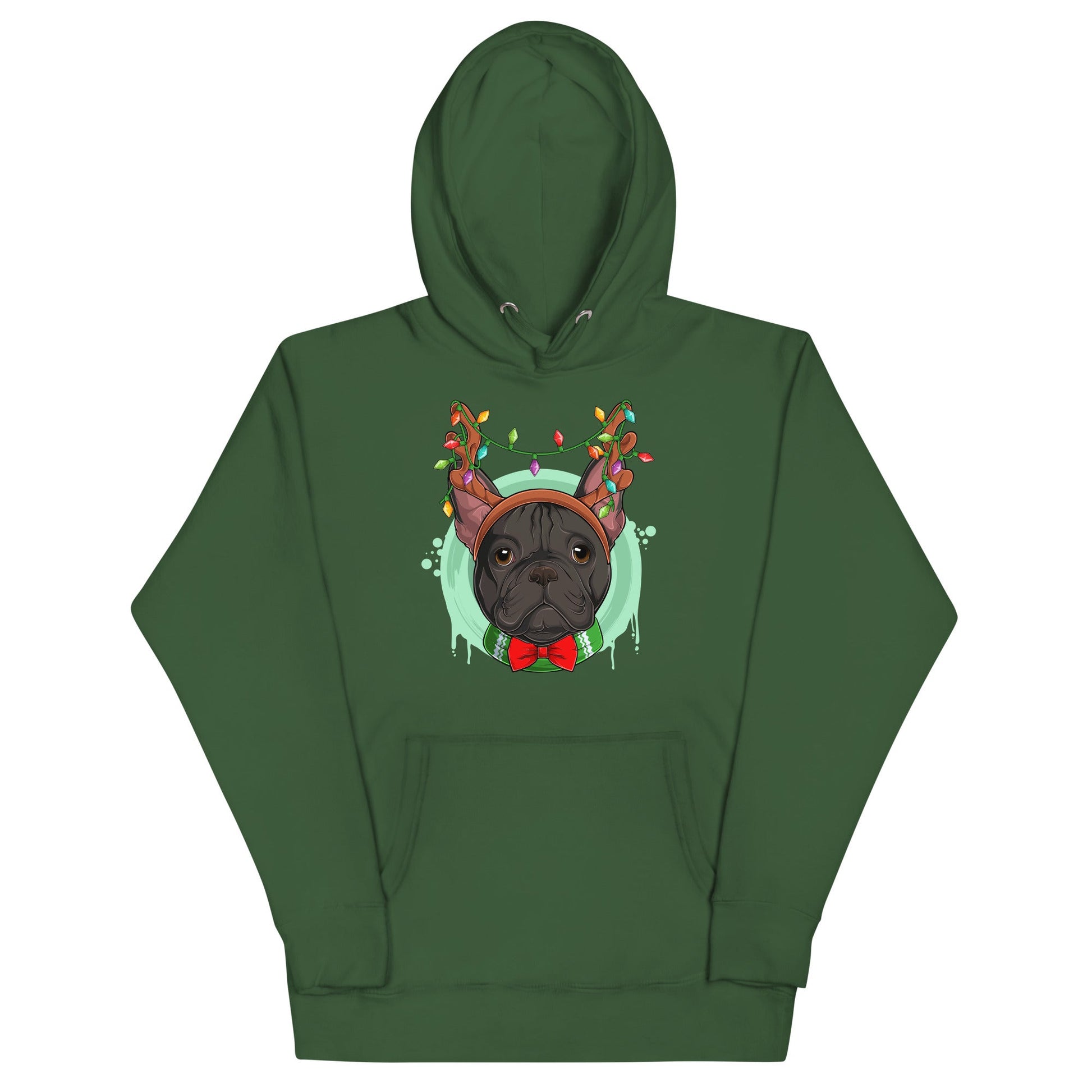 Christmas Lights + Antlers Unisex Hoodie