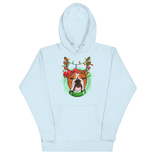 Christmas Lights + Antlers Unisex Hoodie