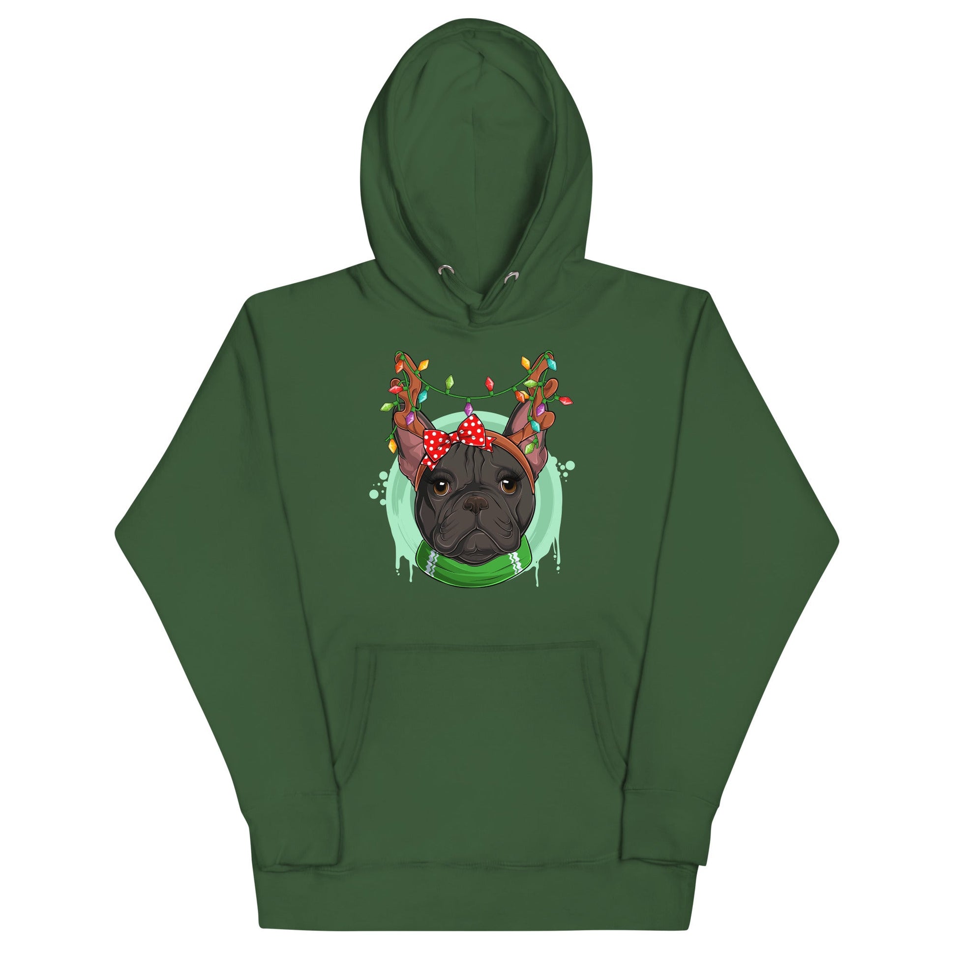 Christmas Lights + Antlers Unisex Hoodie