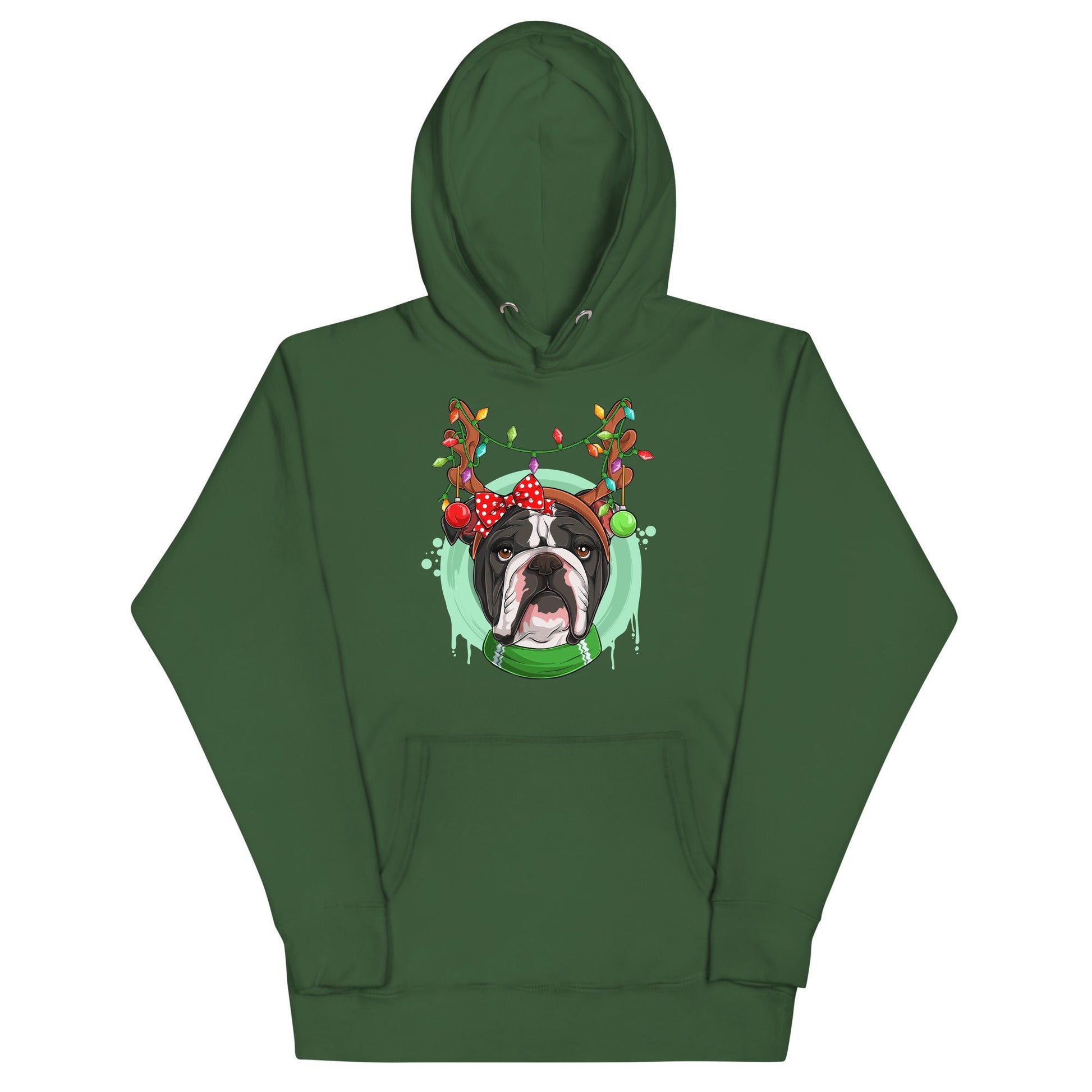 Christmas Lights + Antlers Unisex Hoodie