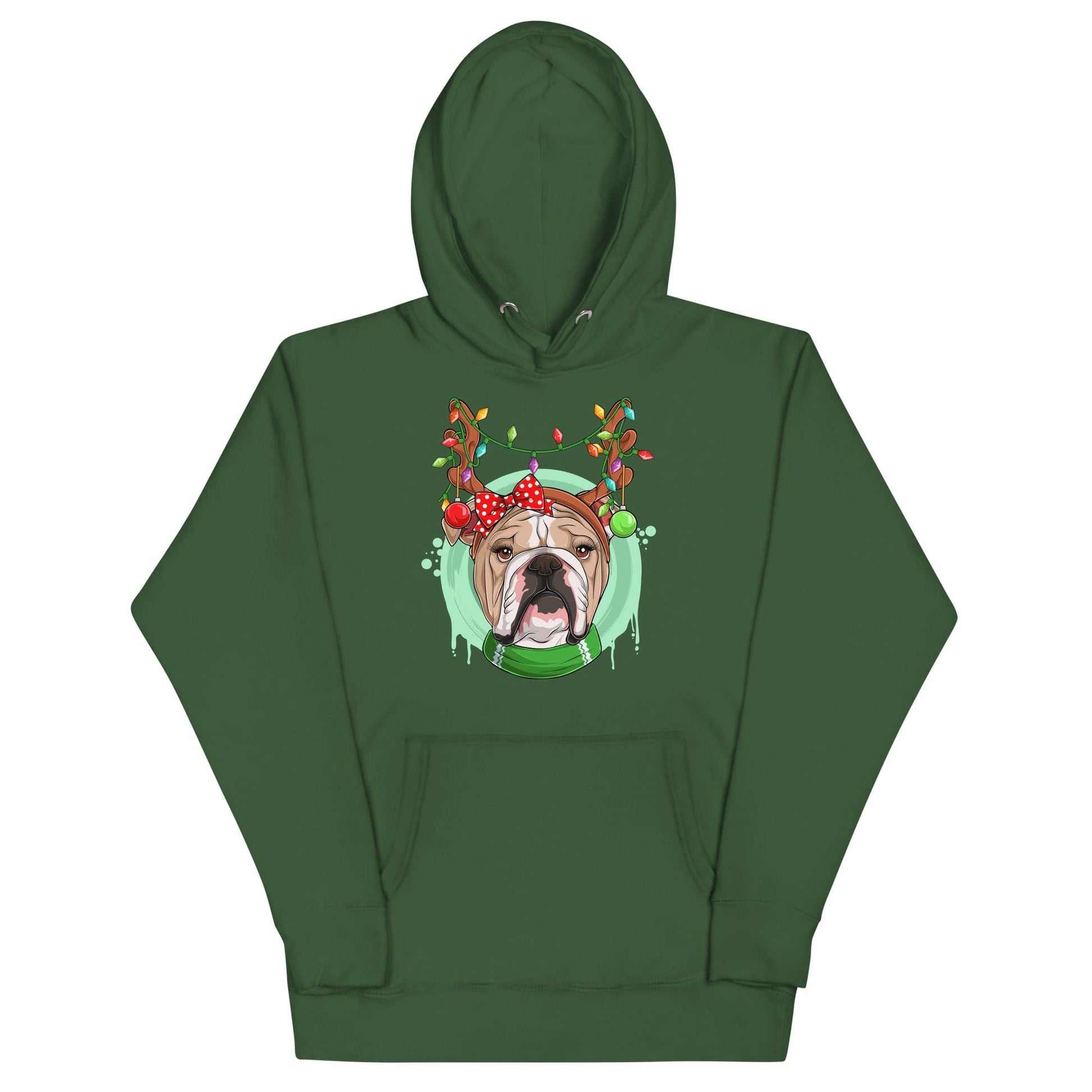 Christmas Lights + Antlers Unisex Hoodie