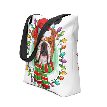 Christmas Scarf Tote Bag