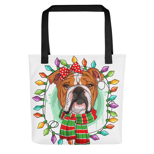 Christmas Scarf Tote Bag