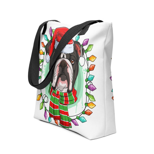 Christmas Scarf Tote Bag