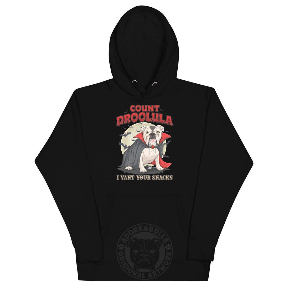 Count Droolula English Bulldog Halloween Hoodie