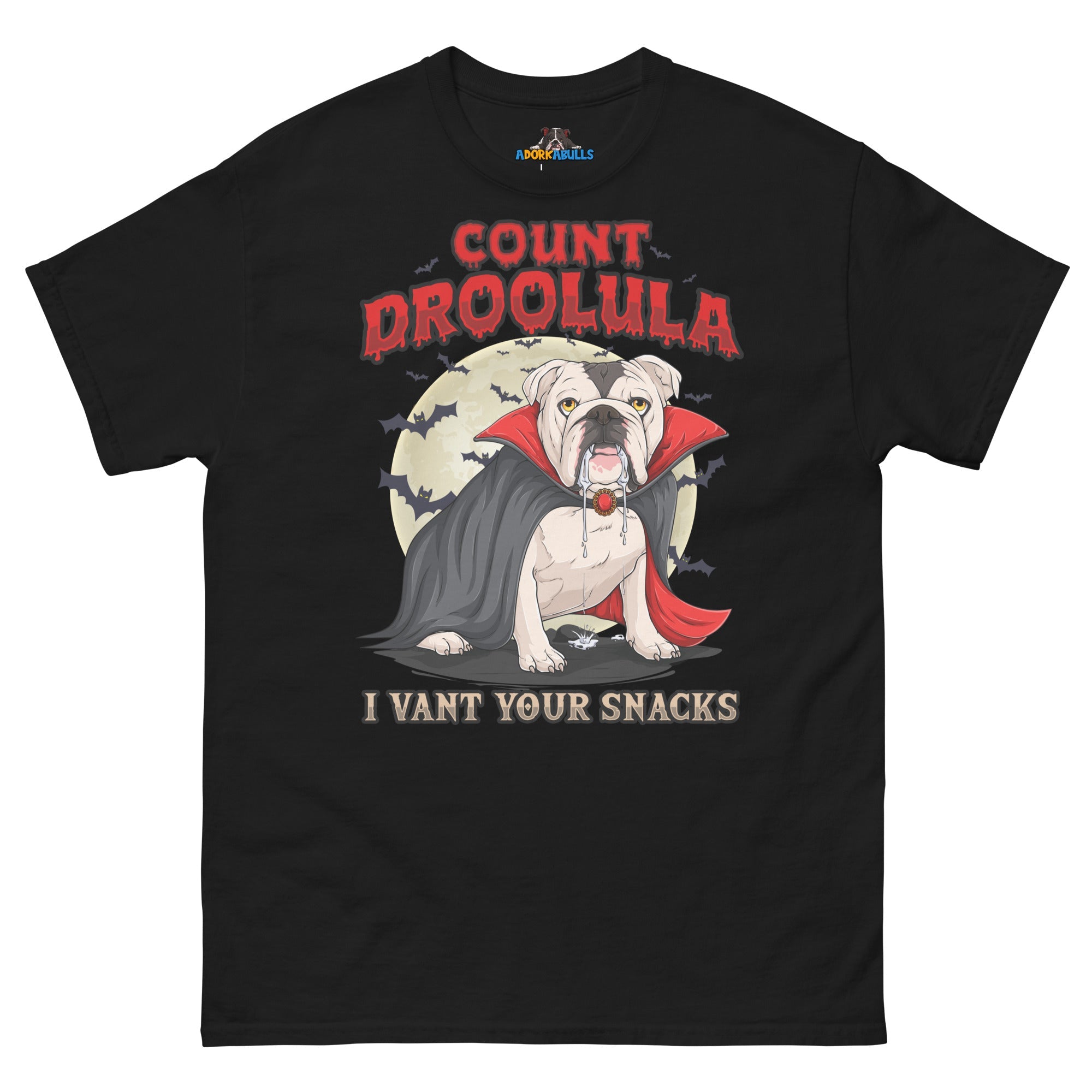 Count Droolula English Bulldog Halloween Tee