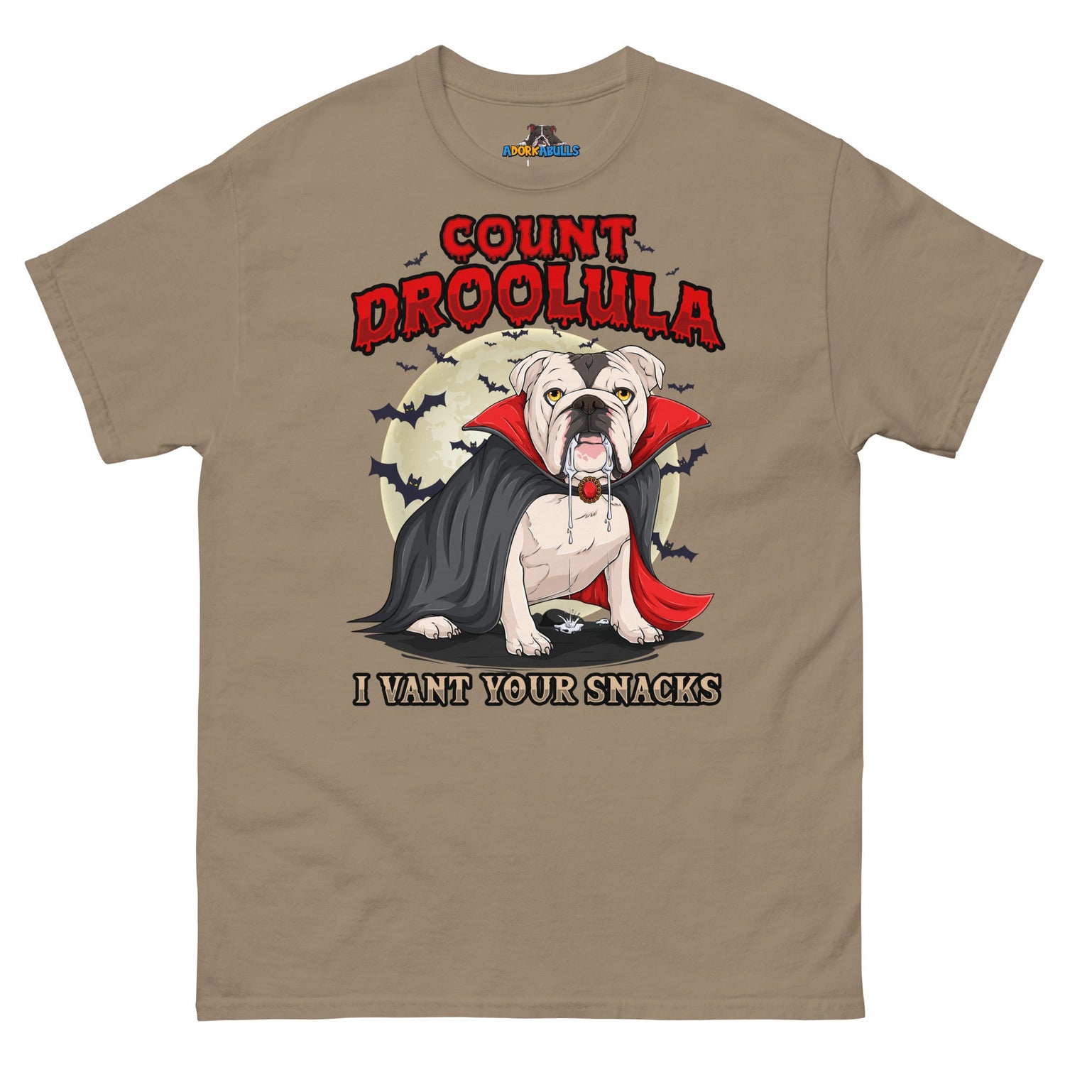 Count Droolula English Bulldog Halloween Tee