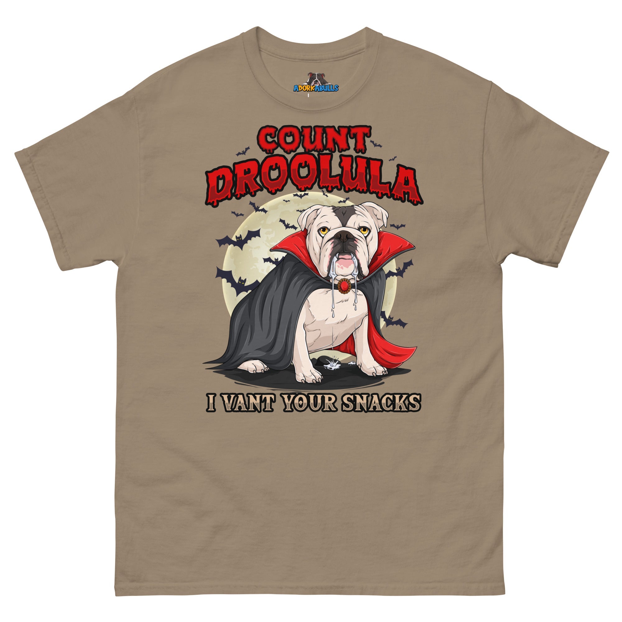 Count Droolula English Bulldog Halloween Tee
