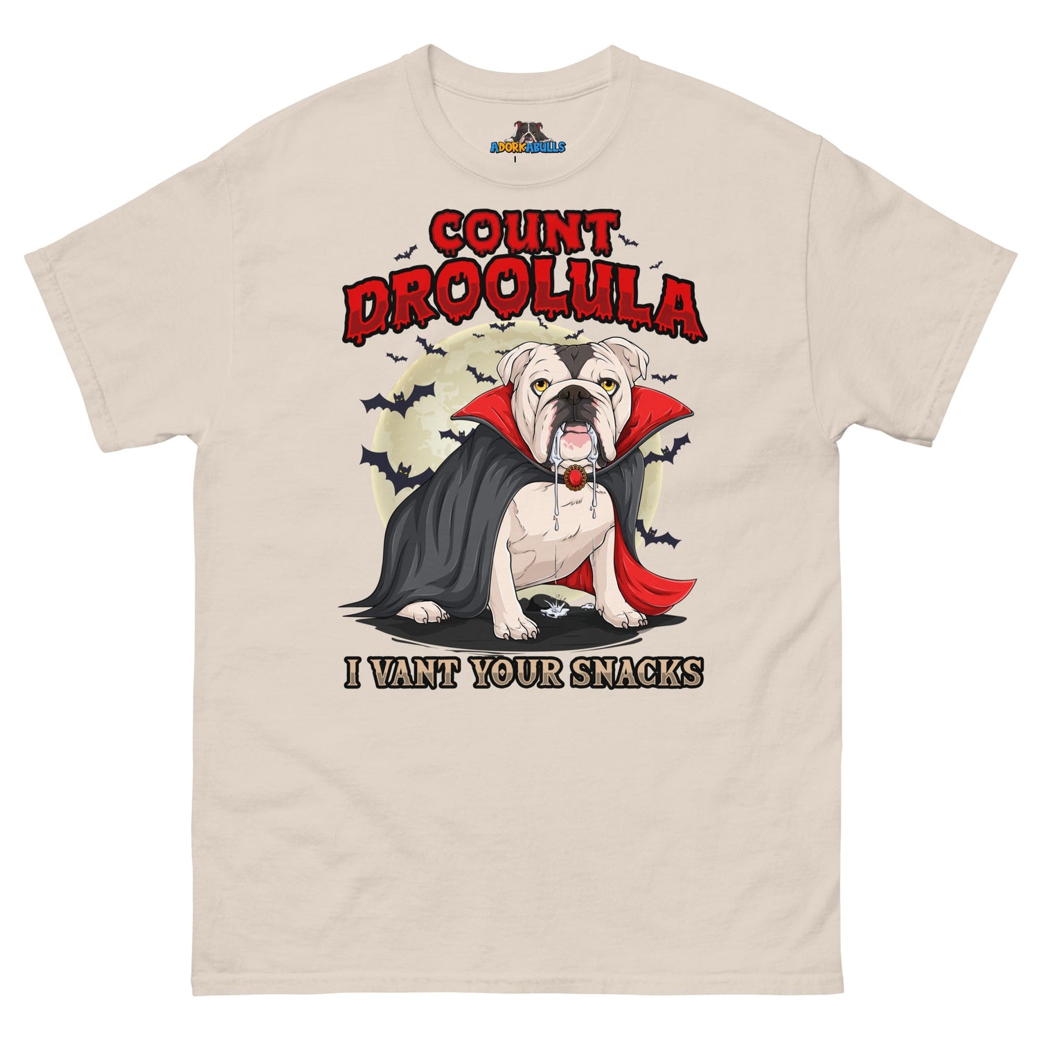 Count Droolula English Bulldog Halloween Tee