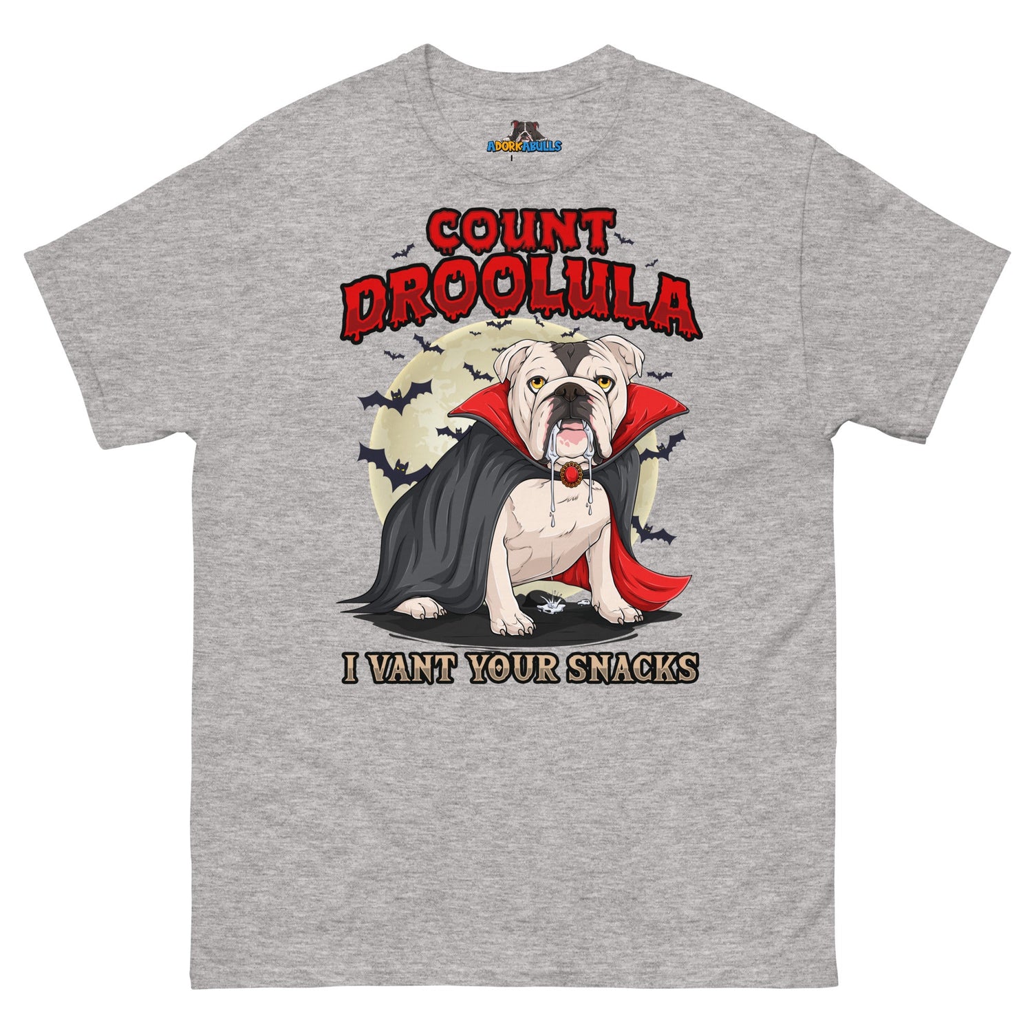 Count Droolula English Bulldog Halloween Tee