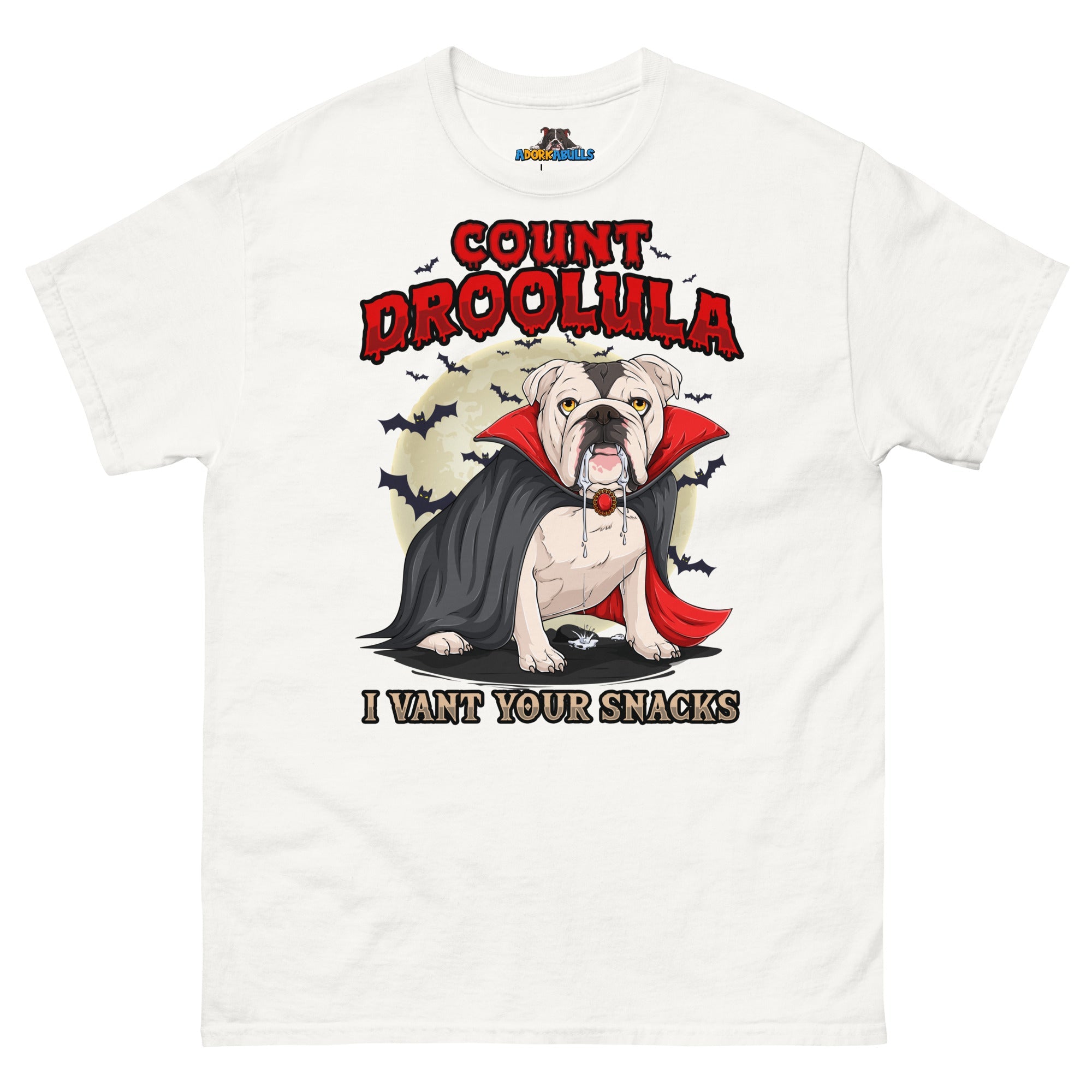 Count Droolula English Bulldog Halloween Tee