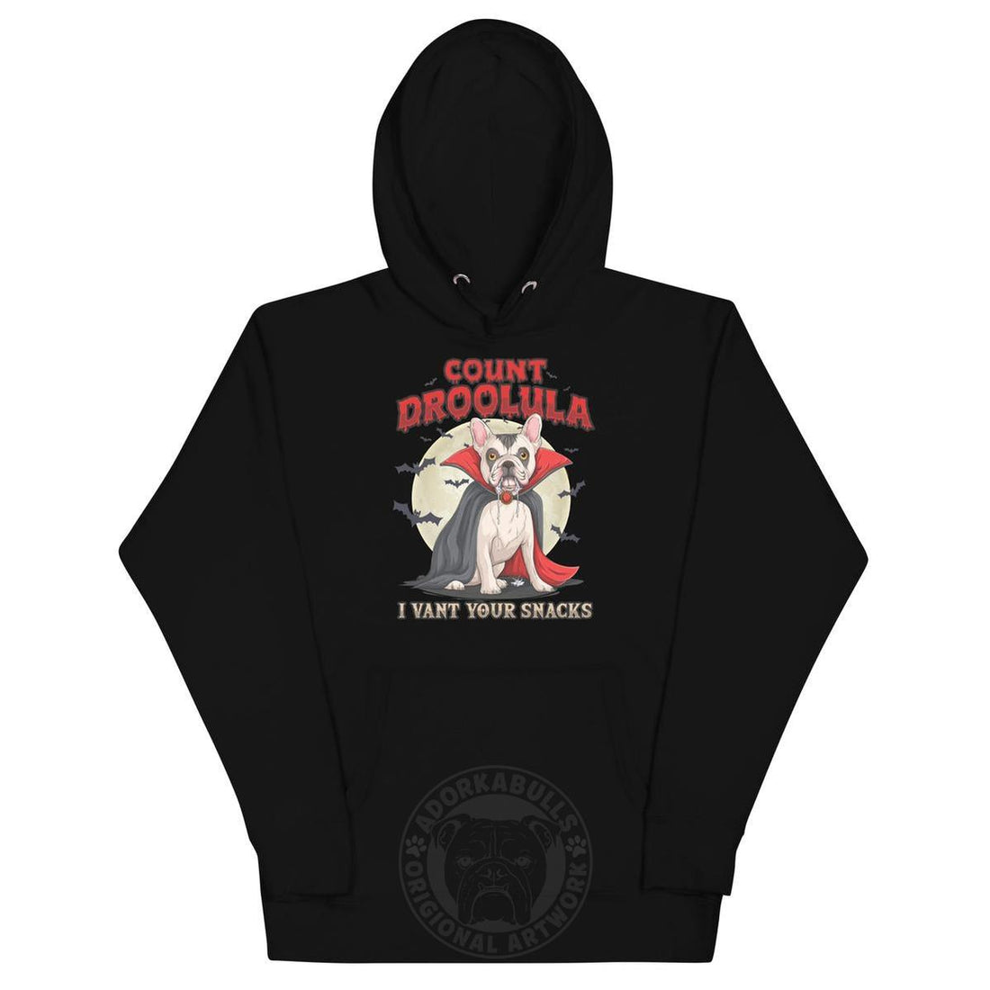 Count Droolula French Bulldog Halloween Hoodie