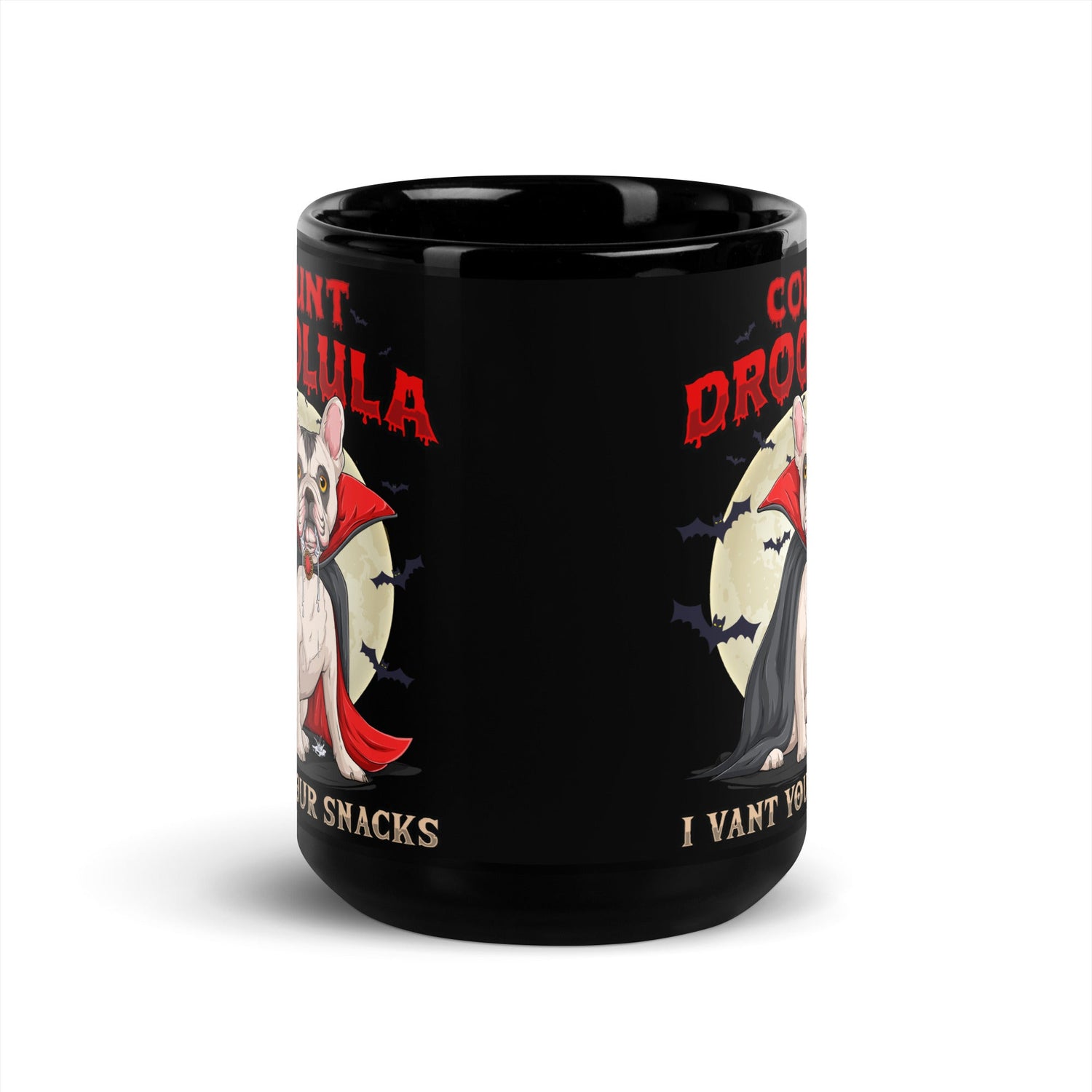 Count Droolula French Bulldog Halloween Mug (15oz)