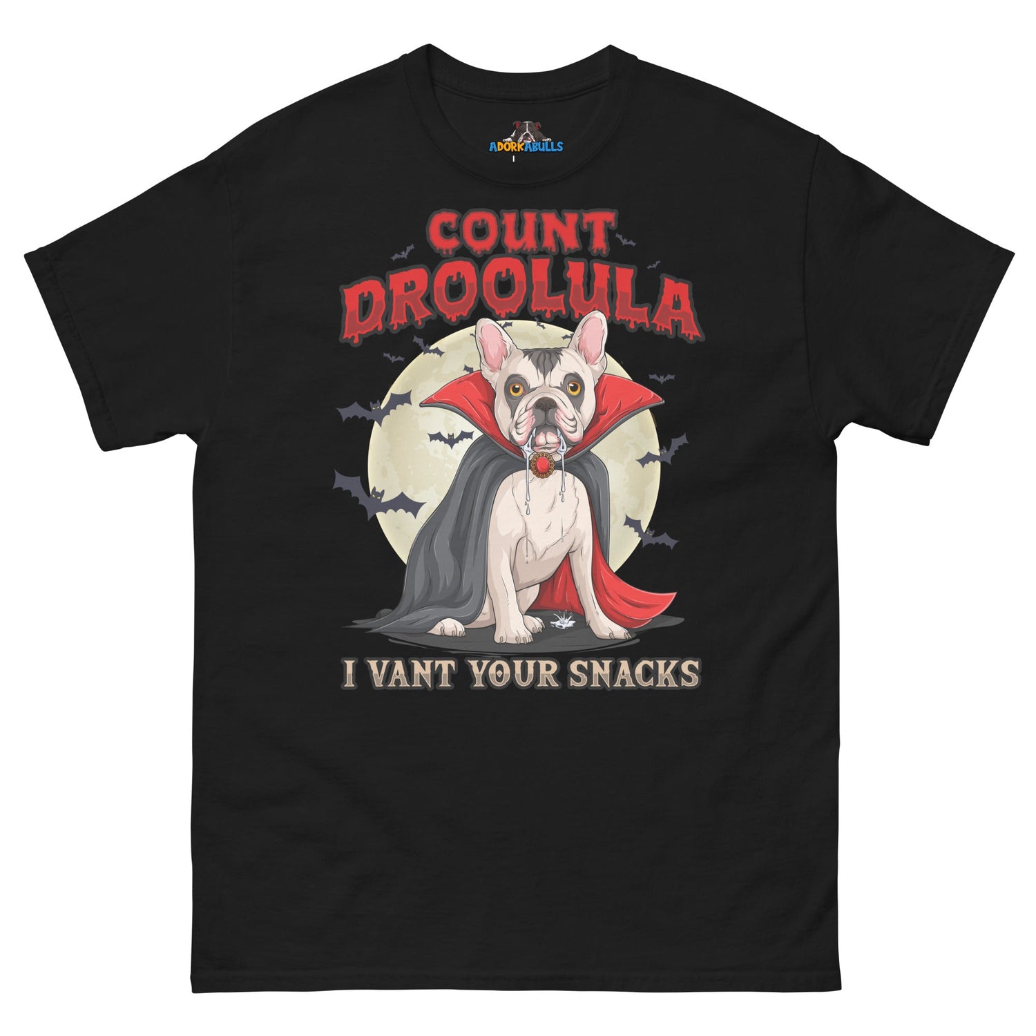 Count Droolula French Bulldog Halloween Shirt
