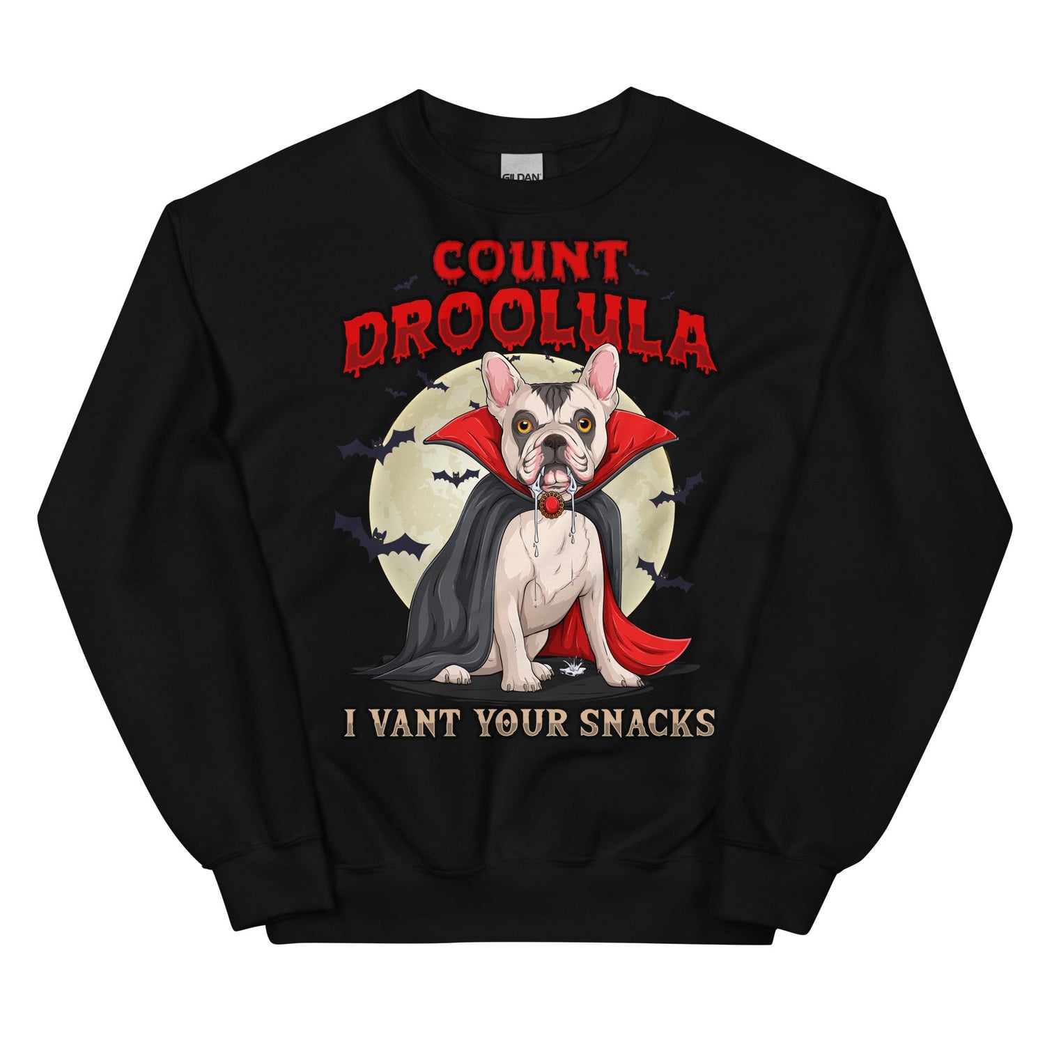 Count Droolula French Bulldog Halloween Sweatshirt