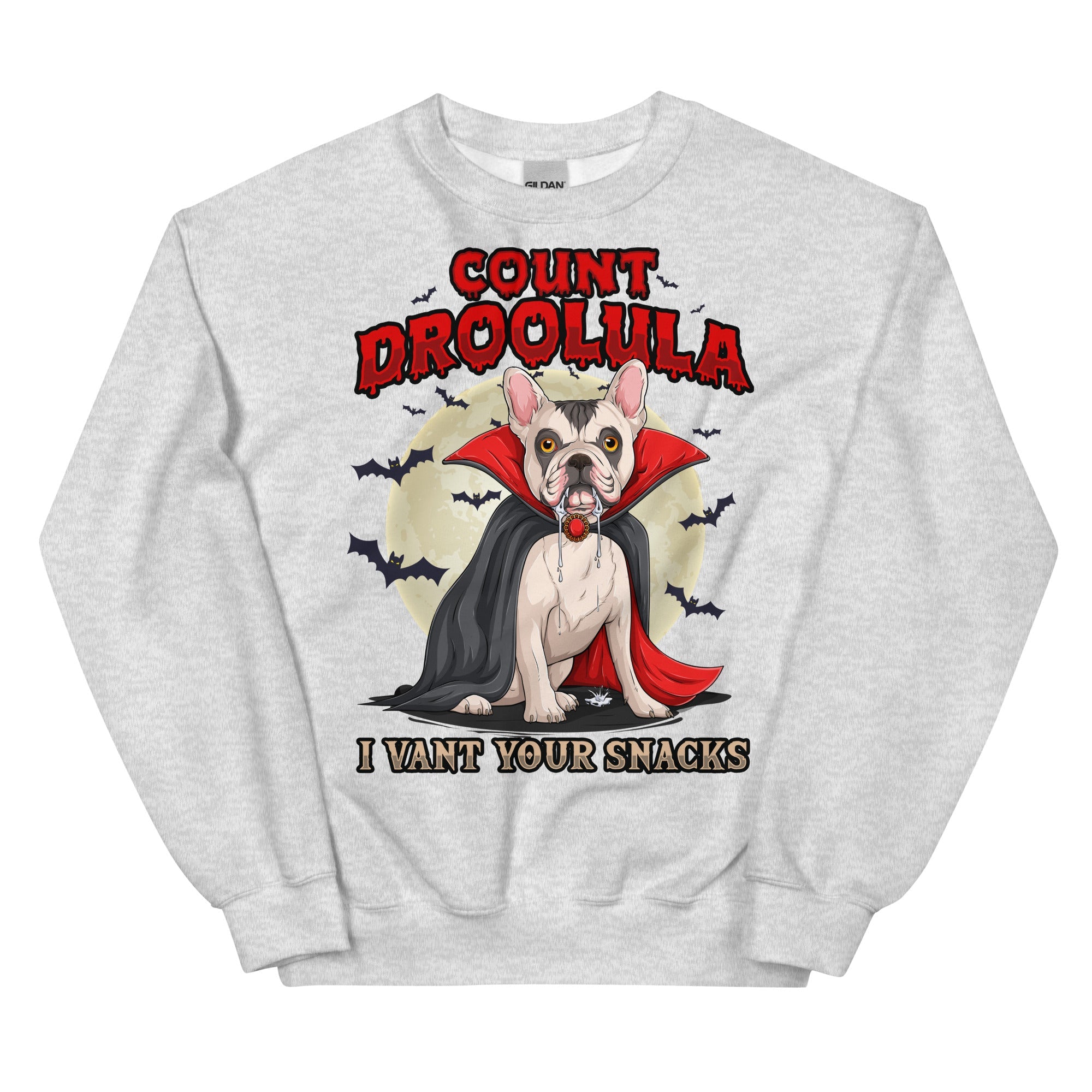 Count Droolula French Bulldog Halloween Sweatshirt