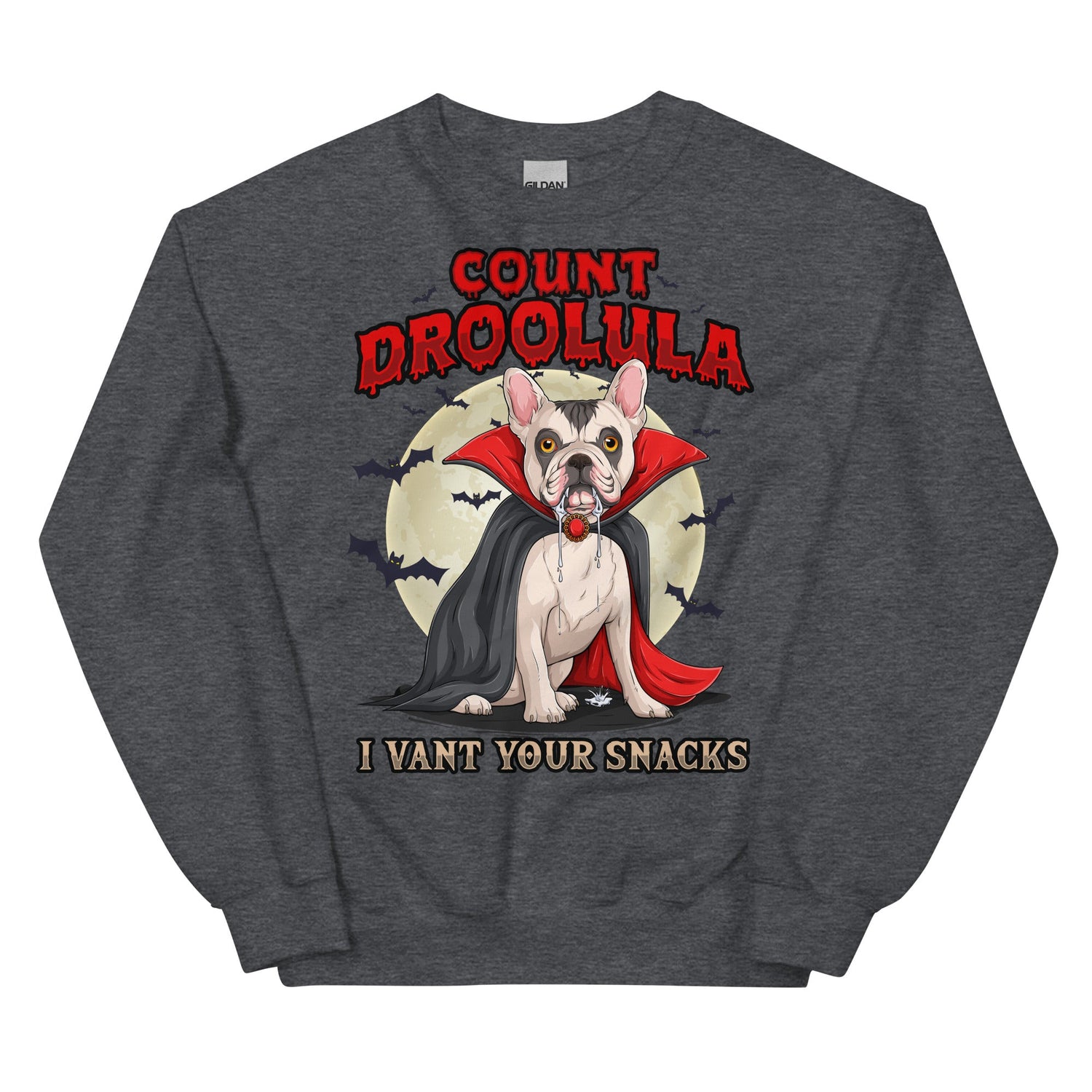 Count Droolula French Bulldog Halloween Sweatshirt
