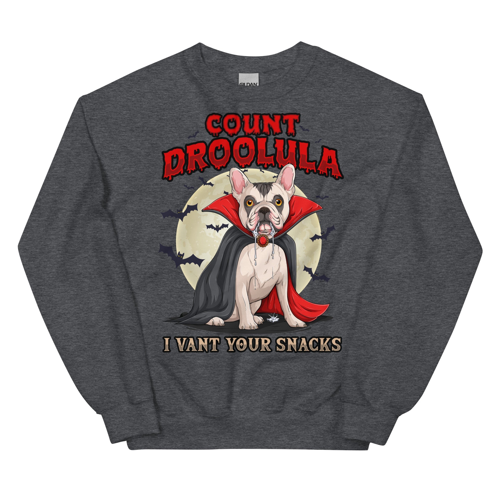 Count Droolula French Bulldog Halloween Sweatshirt