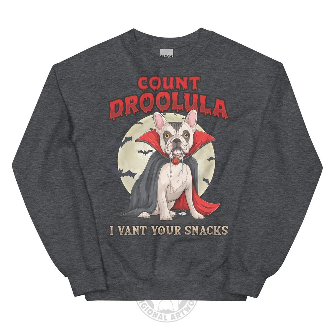 Count Droolula French Bulldog Halloween Sweatshirt
