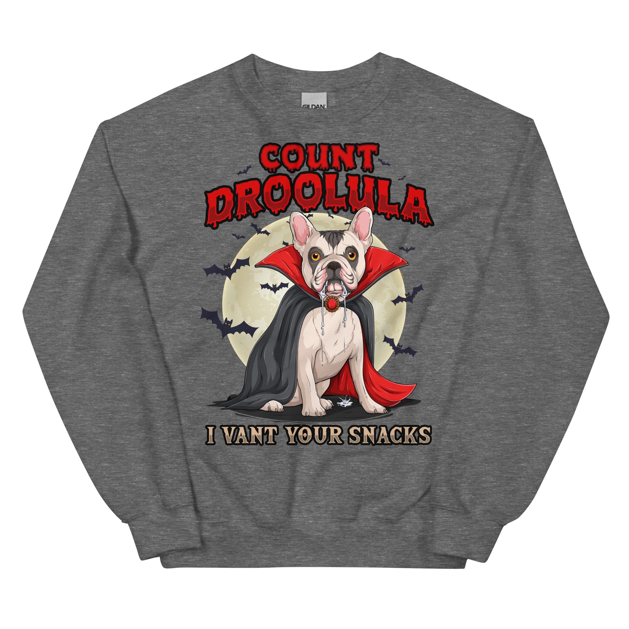Count Droolula French Bulldog Halloween Sweatshirt