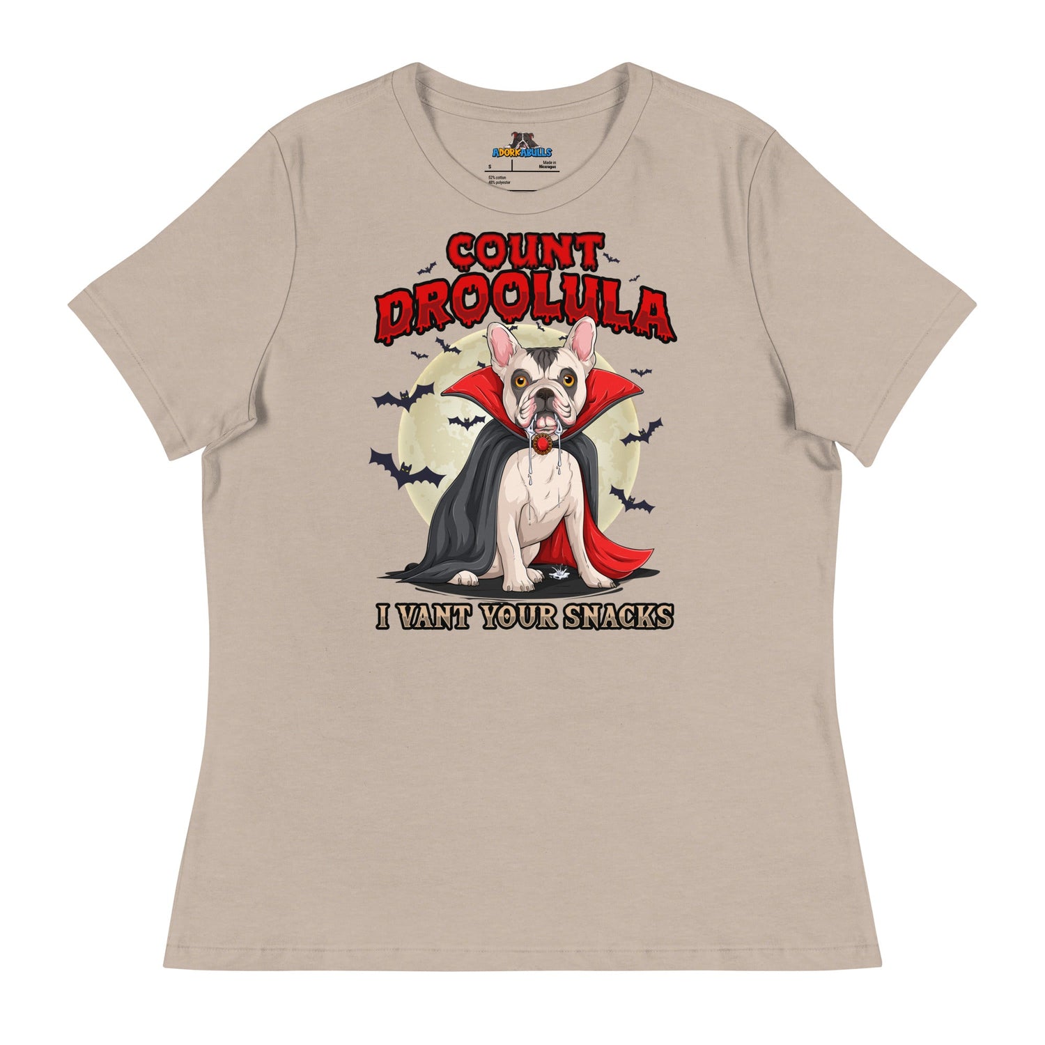 Count Droolula Women’s French Bulldog Halloween Tee