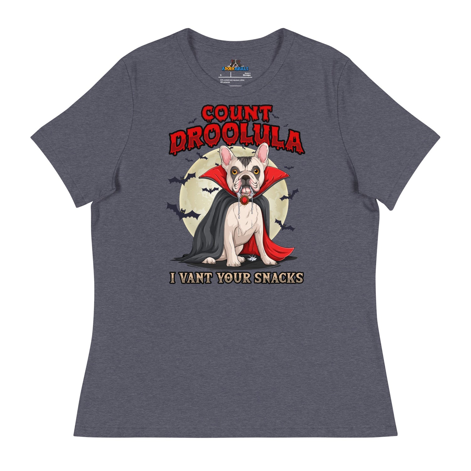 Count Droolula Women’s French Bulldog Halloween Tee