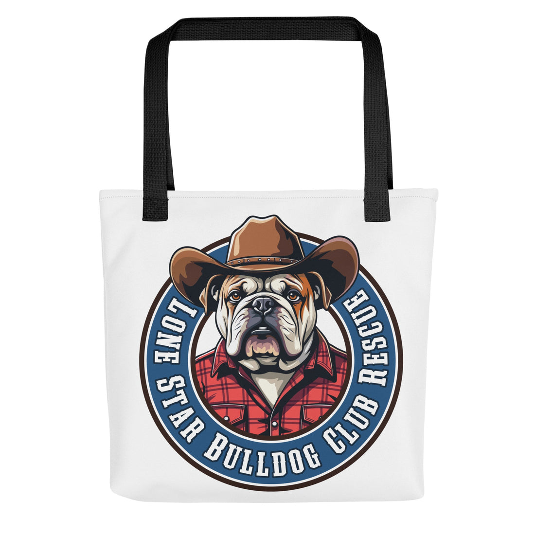 Cowbull Lone Star Bulldog Club Rescue Tote Bag