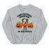 "Cutest Pumpkin in the Patch" Bulldog Unisex Sweatshirt | B&W Colored
