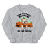 "Cutest Pumpkin in the Patch" Bulldog Unisex Sweatshirt | Fawn & White Colored