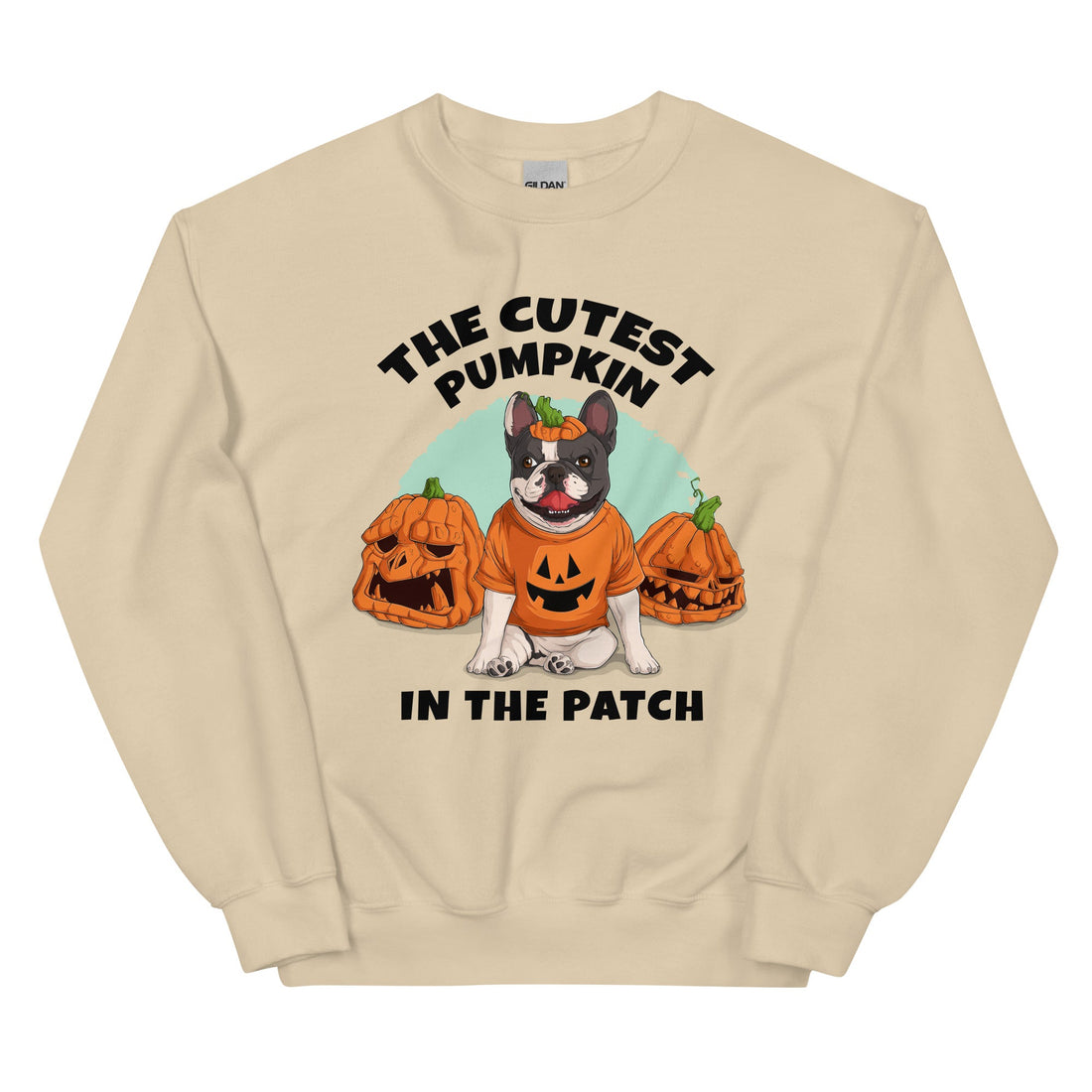 "Cutest Pumpkin in the Patch" Frenchie Unisex Sweatshirt