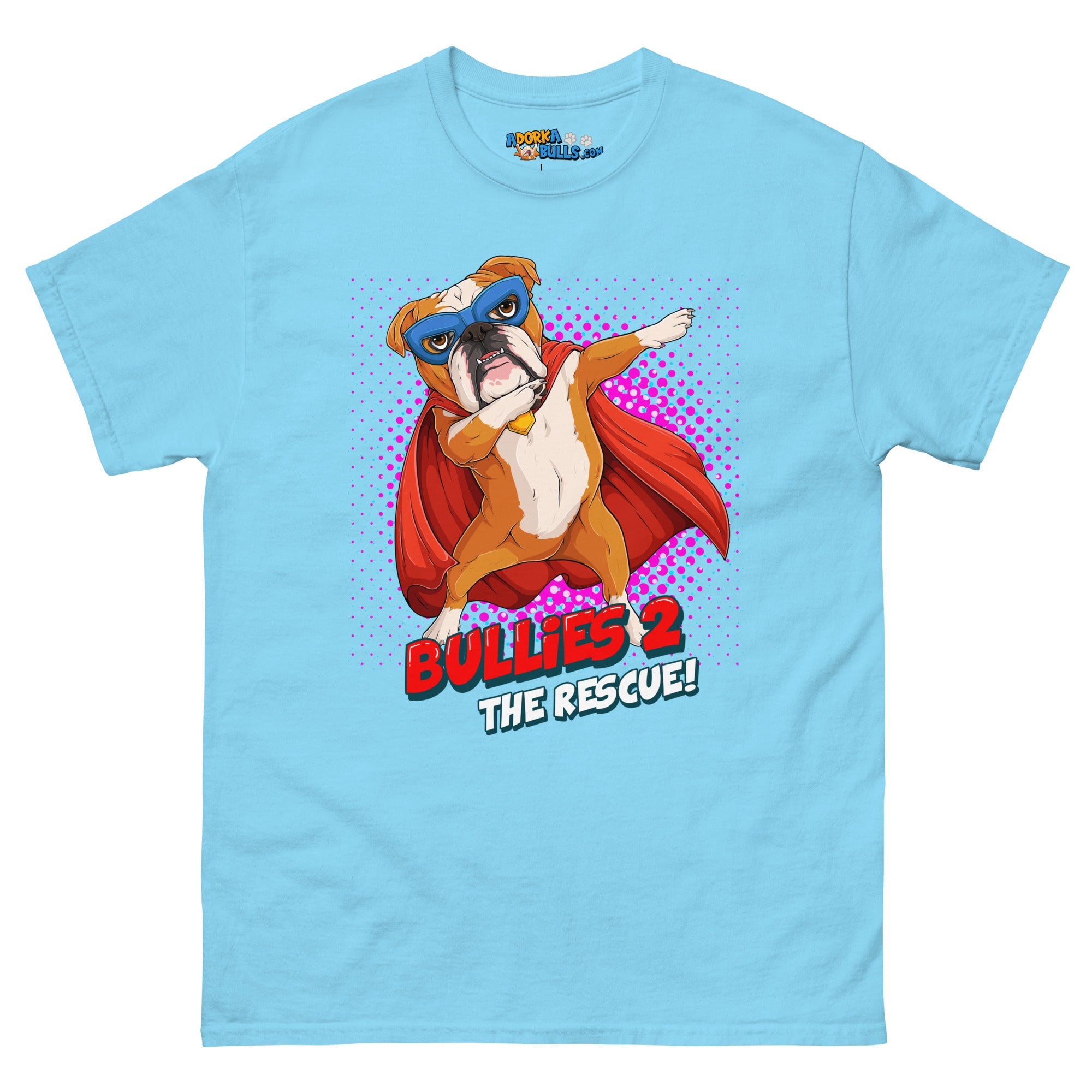 Dabbing Bulldog Superhero Men&