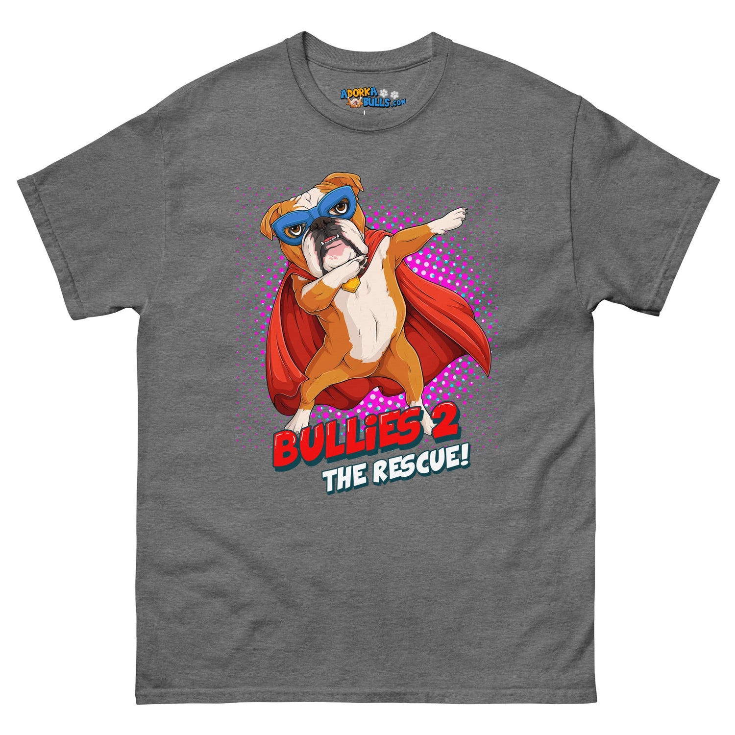 Dabbing Bulldog Superhero Men&