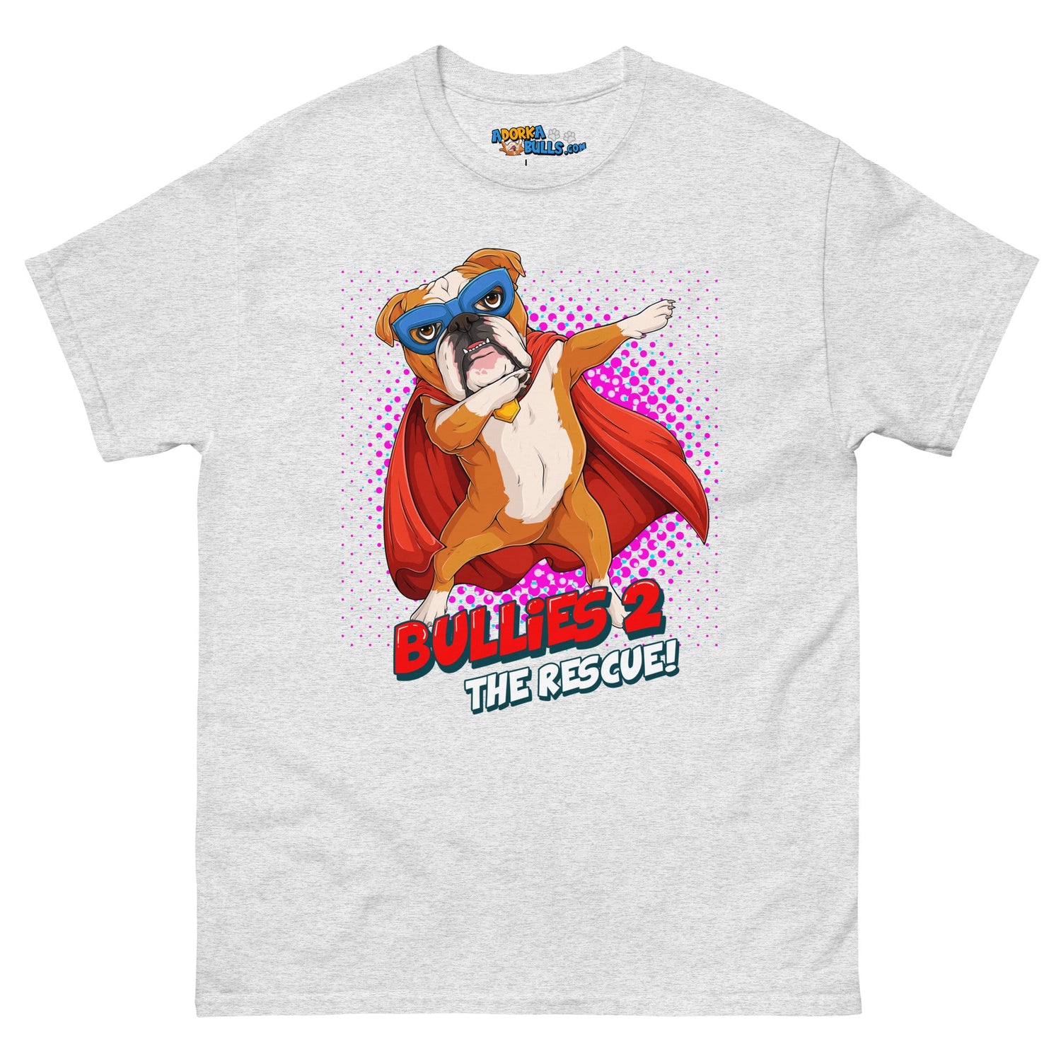 Dabbing Bulldog Superhero Men&