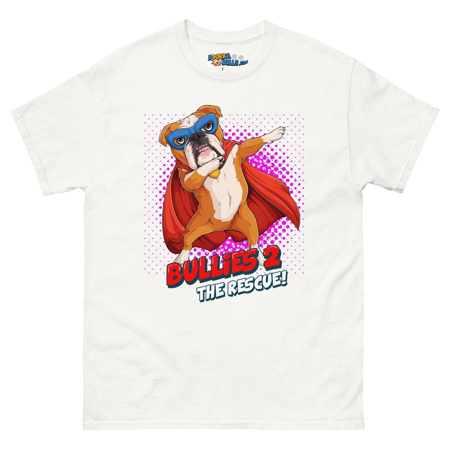 Dabbing Bulldog Superhero Men&