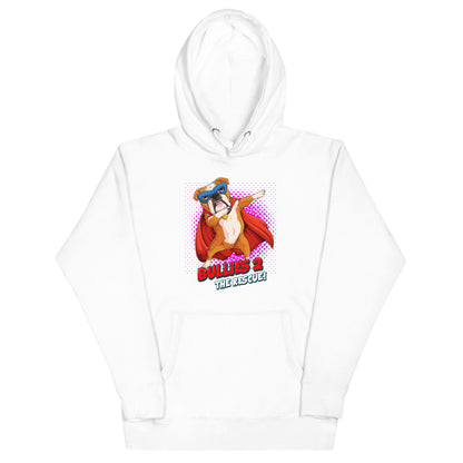 Dabbing Bulldog Superhero Unisex Hoodie